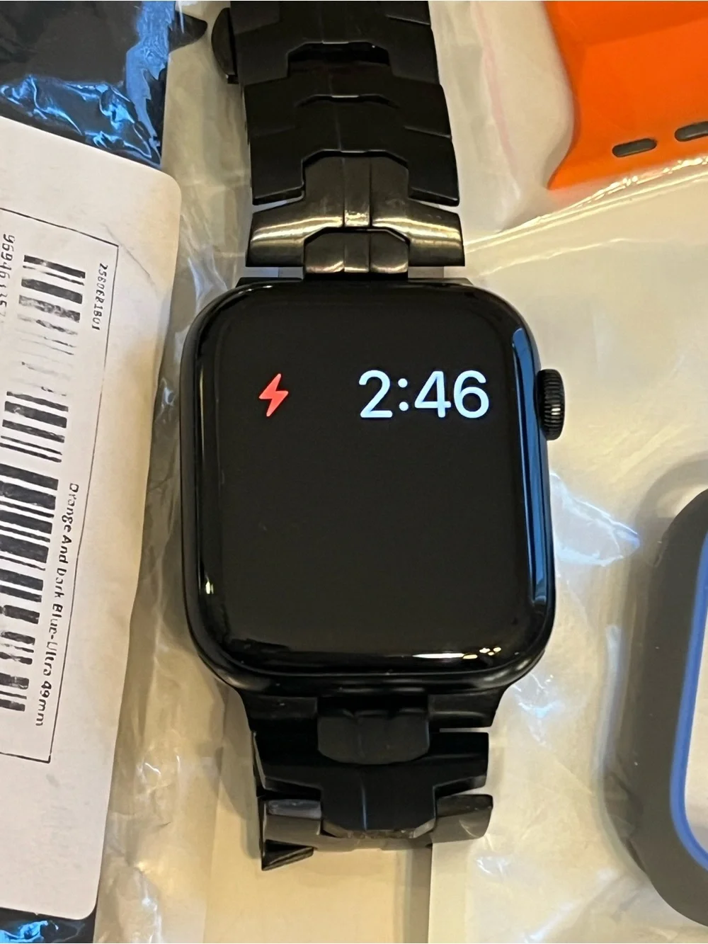 Apple Watch SE 44MM Aluminum Case, Ion X glass, GPS, LTE, WR-50m, Charging Case+